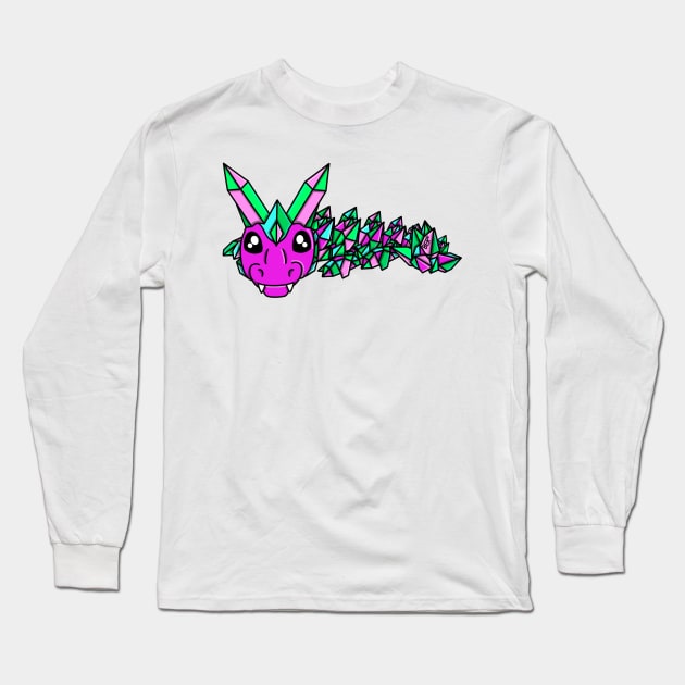 Toric Pride Fidget Crystal Dragon Long Sleeve T-Shirt by SentABearToSpace 